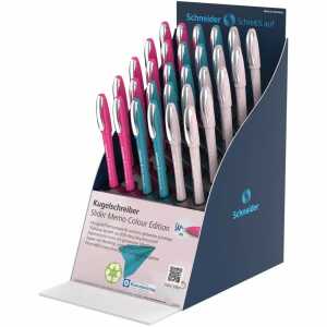 Schneider Kugelschreiber Slider Memo XB 30er Display, Colour Edition