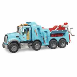 bruder Berge und Abschlepp-LKW MACK Granite mit L+S Modul 63cm