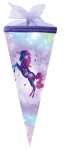 Nestler Schultüte Tüllv. 22 cm rund Galaxy Unicorn