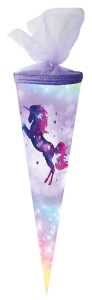 Nestler Schultüte Tüllv. 50 cm rund Galaxy Unicorn