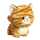 Teddy Pets Orange Tabby Cat 18 cm
