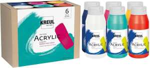 KREUL Triton Acrylic Liquid Set Modern Mix Colors 6 x 750 ml