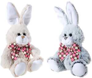 Heunec HASE mit Karo-Schleife 2-fach Größe 18 cm