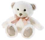 Heunec Bär PEARLIE Creamie mit Rosé-Schleife...