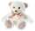 Heunec Bär PEARLIE Creamie mit Rosé-Schleife klein Größe 18 cm