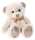Heunec Bär PEARLIE Taupie mit Rosé-Schleife klein Größe 18 cm