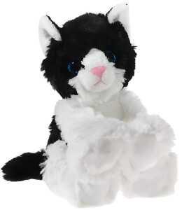 Heunec MISANIMO Glitter-Kitty Babykatze schwarz/weiß Größe 20 cm