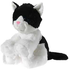 Heunec MISANIMO Glitter-Kitty Babykatze schwarz/weiß Größe 24 cm