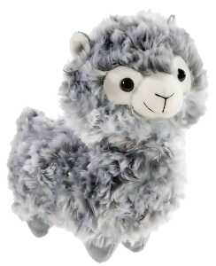 Heunec LAMA stehend zweifarbig grau Größe 18 cm