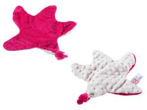 Heunec STELLINA Schmusetuch mit Knisterfolie hot pink Größe 28 cm