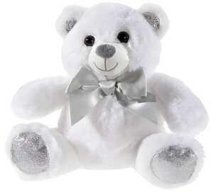 Heunec Bär weiß mit Schleife Größe 25 cm