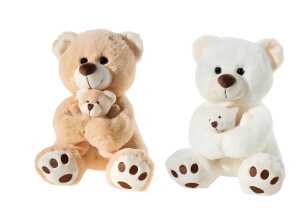 Heunec Bär mit Baby 2-fach sortiert Größe 25 cm