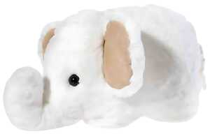 Heunec KUMA Kissen Elefant weiß und grau Größe 30 cm