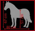 Heunec PFERD Cowboy Style stehend mit Sound Größe 80 cm