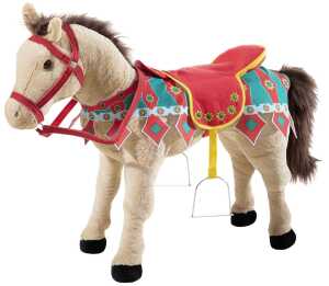 Heunec KARUSSELPFERD beige mit Sound Größe 75 cm