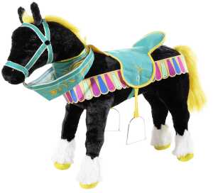 Heunec KARUSSELPFERD schwarz mit Sound Größe 75 cm