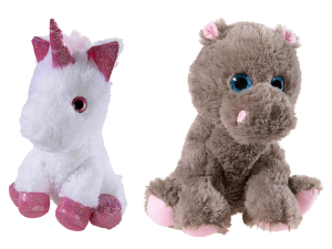 Heunec SORTIMENT Hippo + Einhorn Größe 32 CM