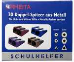 Rheita Doppelspitzer aus Metall, farblich sortiert