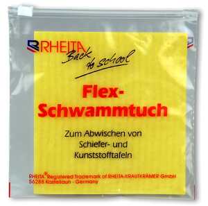 Schwammtuch im Schiebeverschlussbeutel, gelb, aus natürlich Rohstoffen