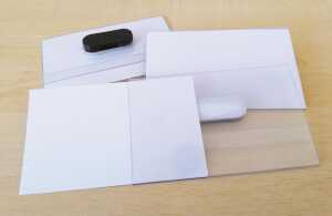 Rheita Namens-oder Visitenkartenschilder mit Magnet 57 x 90 mm, 3er