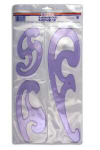 Rheita Burmester-Set aus Kunststoff, transparent, 3-tlg