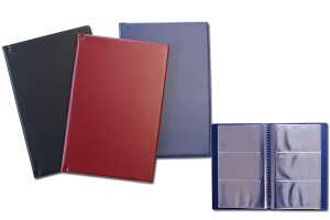 Rheita Visitenkartenbuch für 96 Visitenkarten, farblich sortiert