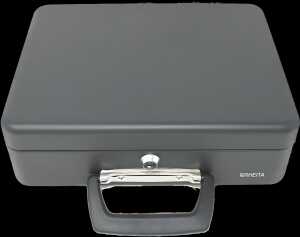 Geldkassette-Euro "Classic" mit Münz-und Geldscheineinsatz, schwarz