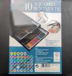 40 Aquarell-Buntstifte in Schubladen-Box inklusive 2...