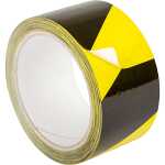 Warnband schraffiert, Farbe: gelb/schwarz, 66 m x 50 mm,...