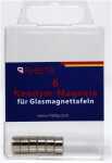Magnete-Neodym N42 10 mm rund, silber, 6 Stück in...