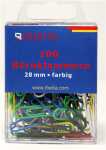 Briefklammern 28 mm, farblich sortiert, 100 Stück in...
