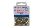 Rheita Musterbeutelklammern 17 mm, messing, 40 Stück...