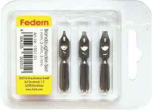 Rheita Federnset, Bandzug, 1.0+2.0+3.0 mm, 3 Stück in Klarsichtbox