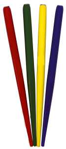 Federhalter für eine Feder, Buche, unilackiert, versch Farben, 13 cm