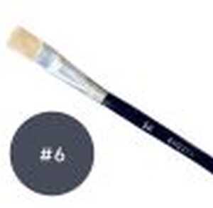 Borstenpinsel Gr.6,natur, flache Form aus Naturhaar lose im Karton