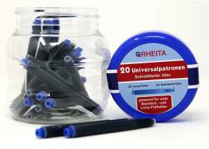 Rheita Universal-Tintenpatronen kompatibel zu Lamy, königsblau, 20 Stk