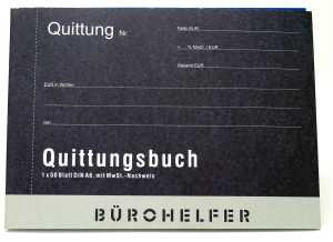 Rheita Quittungsbuch mit MwSt.-Nachweis, A6,40 Blatt