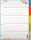 Rheita Papierregister 5 teilig, A4, 5-farbig, 180 g/m²