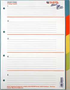 Rheita 10 Stück Trennblätter mit Einzel EAN auf jedem Blatt, A4XL,