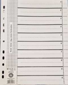 Rheita 100 Stück Trennblätter mit Einzel EAN auf jedem Blatt, A4XL,