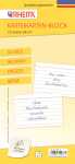 Rheita Karteikartenblock, liniert, DIN A7, 170g/m²,...