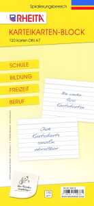 Rheita Karteikartenblock, blanko, DIN A7, 170g/m², 120 Karten,