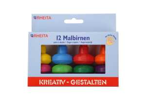 Wachsmaler "Wachsmal-Birne" für Kleinkinder, stapelbar, 12 Stück