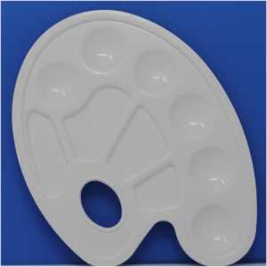 Rheita Farbmischpalette für 10 Farben, weiß, 23 x 17 cm, in Polybeutel