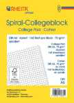 Spiral-Collegepad, DIN A6, kariert, 160 Blatt pro Block,...