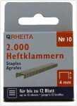 Rheita Heftklammern Nr. 10, 2.000 Stück in...
