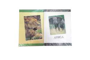 Briefpapier "Afrika", 90g/m², je 10 Bögen + Umschläge,