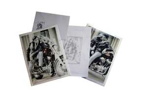 Briefpapier "Flirt", 90g/m², je 10 Bögen + Umschläge, versch Motive