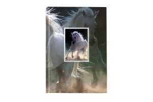 Rheita Notizbuch mit Wechselbild "Pferd" A5, kariert, 96 Blatt, 70g/m²