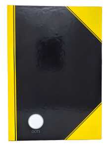 Kladde "China-Kladde", A5,dots, 80 Blatt, 60g/m², schwarz gelben